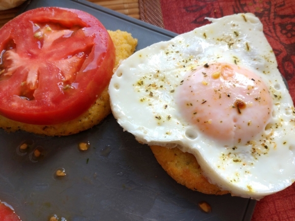 Закуска из овощей и грибов на поленте Закуска из овощей и грибов на поленте