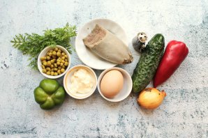 Салат "Лилии" с языком Салат "Лилии" с языком