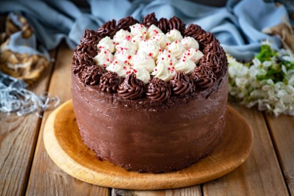 Шоколадный торт с кремом из маскарпоне Шоколадный торт с кремом из маскарпоне