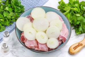 Шашлык из свинины в луковом маринаде Шашлык из свинины в луковом маринаде