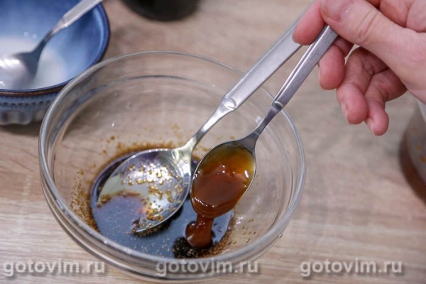 Закусочный миндаль в глазури из соуса терияки в микроволновке
