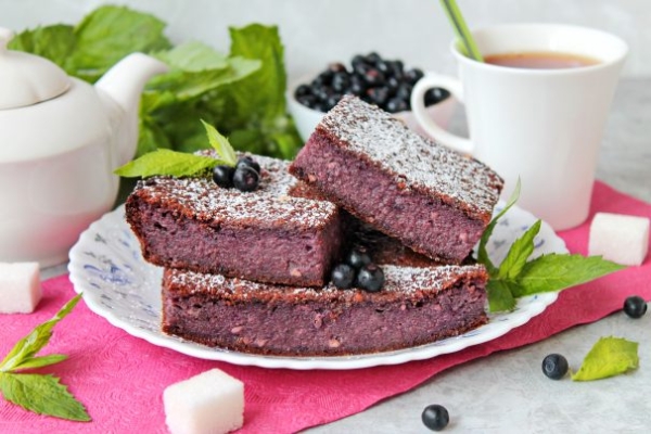 Черничная запеканка