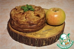 Французский яблочный пирог "исчезающий" Французский яблочный пирог "исчезающий"
