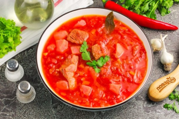 Борщ с вареной свеклой Борщ с вареной свеклой