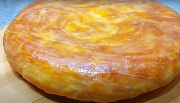 Лезгинский слоеный пирог с мясом и картофелем. Хрустит на весь дом