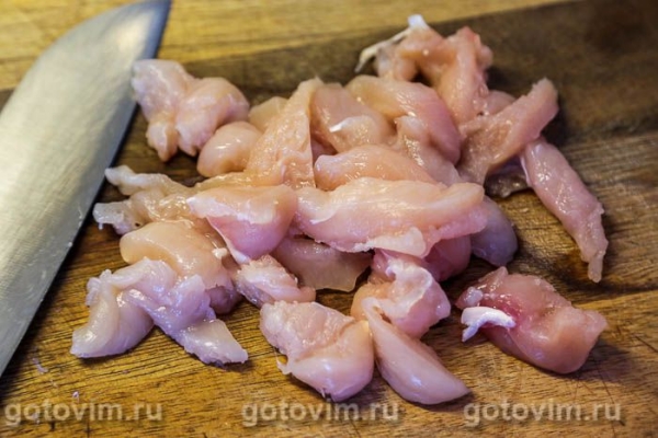 Куриная грудка с лисичками и соусом с голубым сыром Куриная грудка с лисичками и соусом с голубым сыром