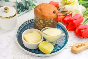 Глазурь для кулича из сгущенки Глазурь для кулича из сгущенки