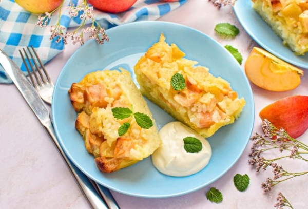 Бабка рисовая с яблоками Бабка рисовая с яблоками