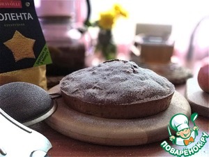 Заливной яблочный пирог с кукурузной полентой Заливной яблочный пирог с кукурузной полентой