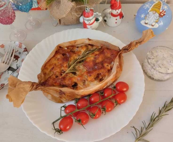 Запеченная курица с картофелем