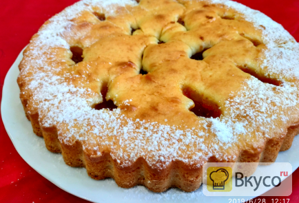 Сладкий пирог на сметане с вареньем или фруктами Сладкий пирог на сметане с вареньем или фруктами