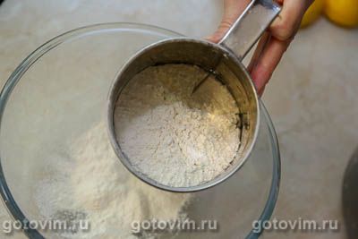 Лимонный кекс на кефире