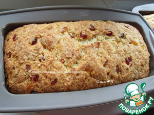 Творожный штоллен с кумкватом, вишней, курагой Творожный штоллен с кумкватом, вишней, курагой