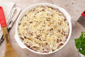 Запеканка из кабачков с картошкой и фаршем в духовке Запеканка из кабачков с картошкой и фаршем в духовке