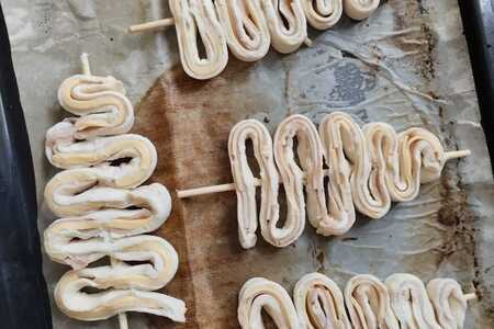 Закусочные елочки с беконом и сыром Закусочные елочки с беконом и сыром