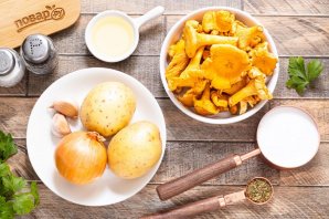 Крем-суп из лисичек Крем-суп из лисичек