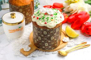 Глазурь для кулича из сгущенки Глазурь для кулича из сгущенки