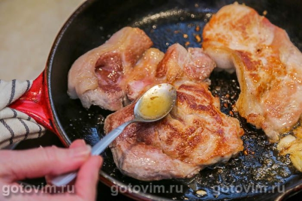 Эскалоп с лимонным соком и чесноком Эскалоп с лимонным соком и чесноком