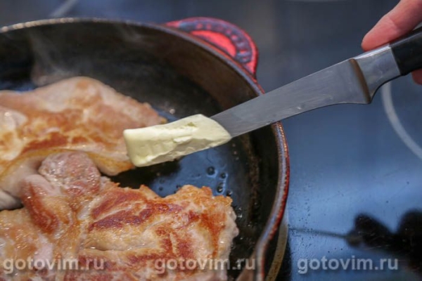 Эскалоп с лимонным соком и чесноком Эскалоп с лимонным соком и чесноком