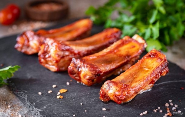 Свиные ребрышки в аэрогриле