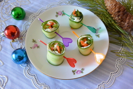 Роллы из огурца