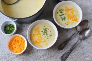 Суп с сыром Чеддер