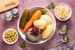 Винегрет с квашеной капустой Винегрет с квашеной капустой