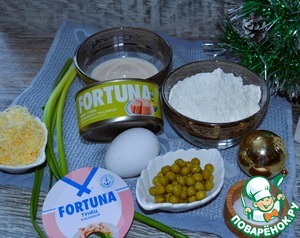 Сырные кексы с тунцом и горошком Сырные кексы с тунцом и горошком