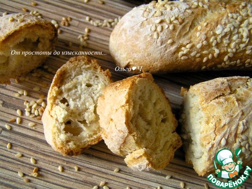 Багеты с кунжутом Багеты с кунжутом