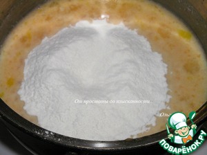 Цитрусовый тарт с чаем матча