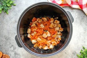 Рис с мясом в мультиварке