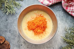 Морковный торт с апельсиновым курдом Морковный торт с апельсиновым курдом