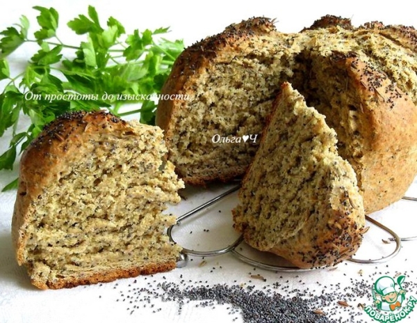 Быстрый хлеб с маком и тмином Быстрый хлеб с маком и тмином