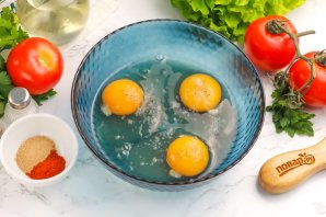 Омлет в стакане