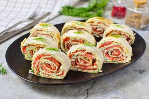 Лаваш с красной рыбой Лаваш с красной рыбой