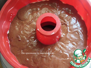 Творожно-шоколадный кекс с алычой Творожно-шоколадный кекс с алычой