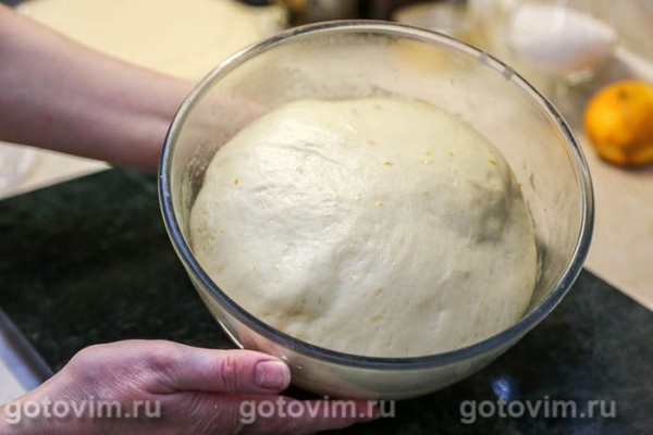 Тесто для булочек с апельсиновой цедрой Тесто для булочек с апельсиновой цедрой