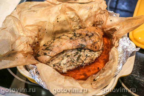 Грудинка в маринаде гремолата, запеченная при низкой температуре Грудинка в маринаде гремолата, запеченная при низкой температуре