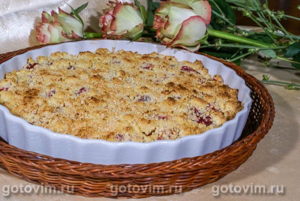 Сливовый пирог с посыпкой Сливовый пирог с посыпкой