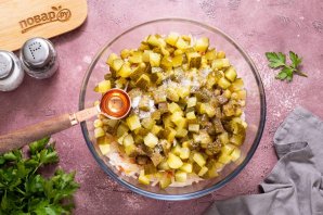 Винегрет с квашеной капустой Винегрет с квашеной капустой