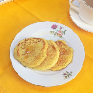 Дрожжевые оладьи на кукурузной муке Дрожжевые оладьи на кукурузной муке