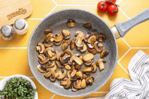 Макароны с шампиньонами