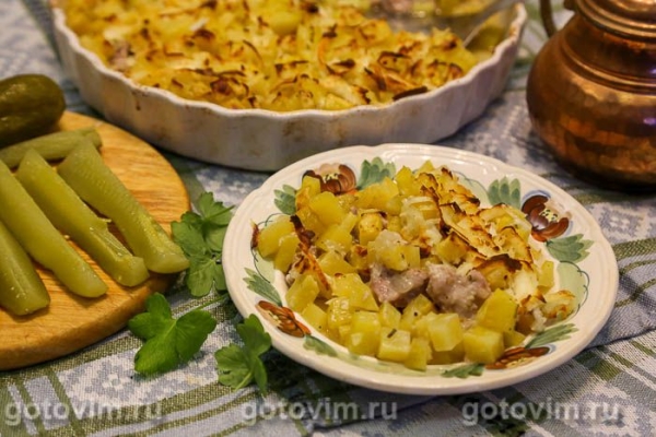 Мясо с картофелем по-генеральски Мясо с картофелем по-генеральски