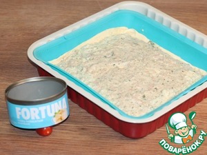 Овощной пирог с консервированным тунцом