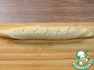 Булочки-трубочки с творогом и повидлом Булочки-трубочки с творогом и повидлом