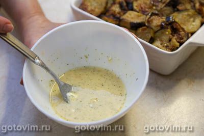 Запеканка из баклажанов с чечевицей