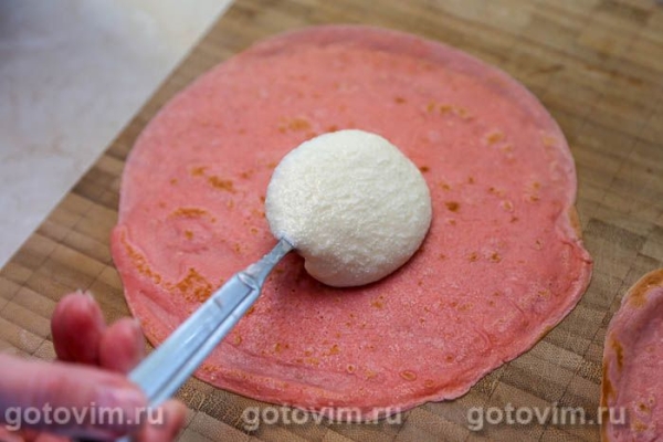 Блинный торт «Роза» с заварным кремом