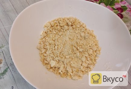 Насыпной пирог с тыквой и лимоном