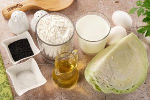 Заливной пирог с капустой