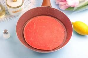 Блинный торт "Роза" Блинный торт "Роза"